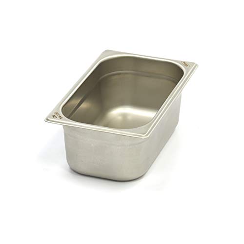 Recipiente Gastronorm de acero inoxidable 1/4GN | 100 mm | 265 x 162 mm