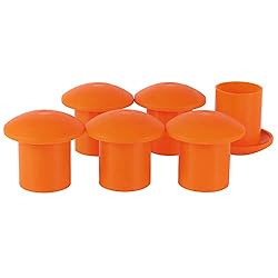 ZOENHOU 80 PCS Rebar Caps, Premium Plastic Mushroom