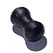 BIVI Cordless Vibrating Dual Ball Roller Massager High Intensity 4-Speed Muscle Workout Recovery Back, Legs Deep Tissue Peanut Shape Replaces Lacrosse Ball Therapy - Black