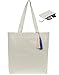 Canvas Tote Bag for Women-Large Beach Bag-Reusable Shopping,Grocery Tote Bags-%100 Organic Cotton Canvas-Travel,Shoulder,Gym,School,Book,Handbag,Pool Tote Much More-(Washable)-GIFT ZIPPERED HAND POUCH
