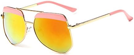Sinkfish SG80022 Sunglasses for Women,Dazzling Color Oval Non-Polarizer - UV400/Goldenrod /Gold