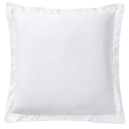 Ambition Home Pillowcase Euro Shams 26x26 Set of 2 Pillow Covers - Luxury 100% Egyptian Cotton-500 TC(2 Pack, European 26 x 26, White)