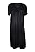 EZI Women's Satin Silk Short Sleeve Sequins Nightgown
