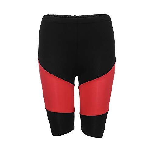 Nevera Patchwork Yoga Running Bike Gym Active Shorts Power Flex High Waist Tummy Control Pants Red - Thumbnail 2