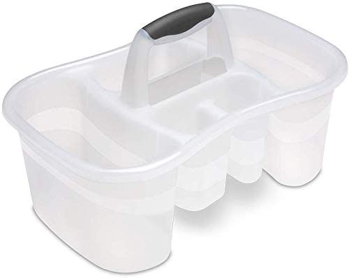 JOEY'Z Plastic Bath/Bathroom Caddy Shower Tote with 5 Compartments - Thumbnail 3