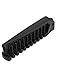 uxcell Folding Hair Comb, Portable Travel Double Headed Straightener Combs, 1 Pcs Mini Hair Cutting Brush Hairdressing Tools for Thin/Thick Curly Hair for Women and Men (Black)