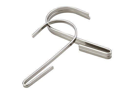Pro Chef Kitchen Tools Hooks For Hanging - Kitchen Pot Racks S Hook 10 Pack Set - Heavy Duty S Shaped Hooks For Flat Utensil Rack Rails Hanger Bar - Fits All Wire Shelving Wall Grid Storage Solutions