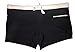 SALENT Mens Swimsuits Swim Trunks Short Swimming Boxer Briefs - Quick Dry Mesh Lining (Black, L Fit Waist: 34