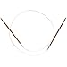 ChiaoGoo Circular 32 inch (81cm) Bamboo Dark Patina Knitting Needle Size US 9 (5.5mm) 2032-9