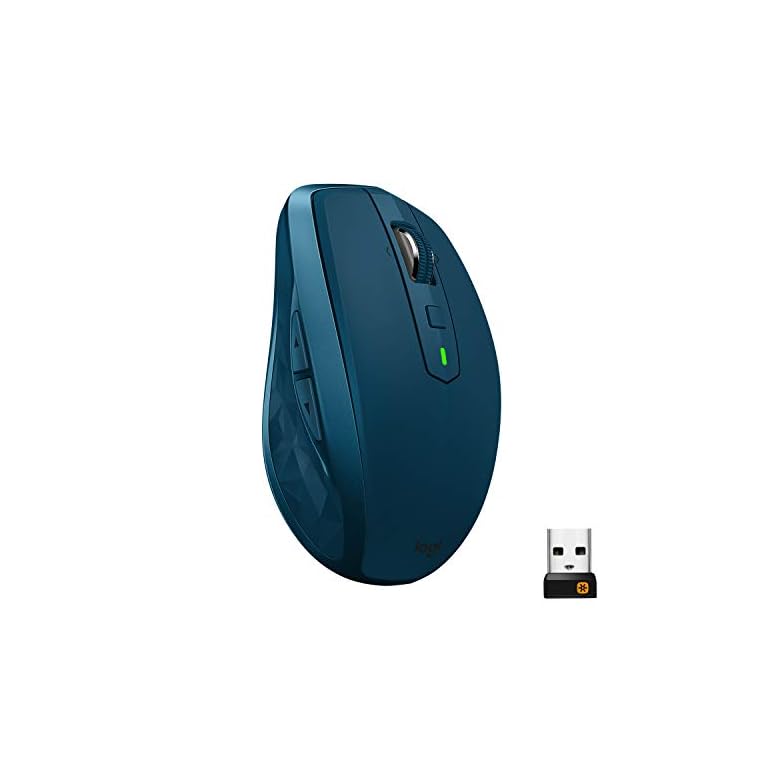 Logitech MX Anywhere 2S Wireless Mouse – Use On Any Surface, Hyper-Fast Scrolling, Rechargeable, Control up to 3 Apple…
