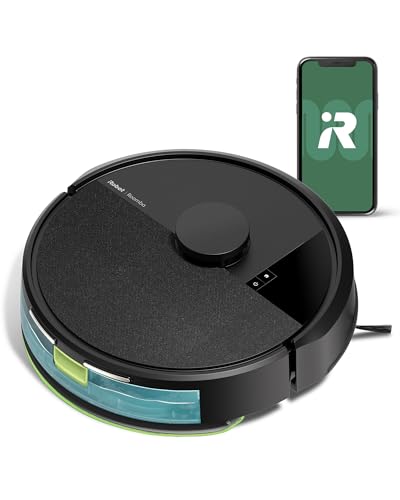 ルンバ（Roomba） 105 Combo ロボット (ロボット掃除機) アイロボット（iRobot）【水拭き/両用/LiDARナビゲーション/パワーリフト吸引/スマートスクラブ対応/マッピング 掃除経路確認/アプリ操作/落下防止/Amazon.co.jp購入時12ヶ月保証/Y311060】ブラック