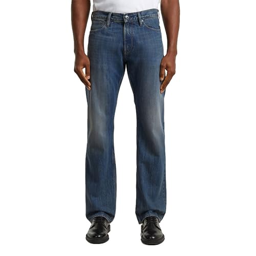 G-Star Dakota D23691-d776-h782 - Jeans da Uomo con Taglio Dritto, Colore Blu Anticato Sbiadito, Taglia 26 x 32 L, Airone Blu Anticato Sbiadito D23691-d776-h782, 26W x 32L