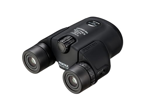 Pentax Papilio III Binoculars, 6.5 x 21 Weatherproof, Black, Close Focus 50 cm, Splashproof, Museum, Outdoor, Nature, Live Sports, HD Coating