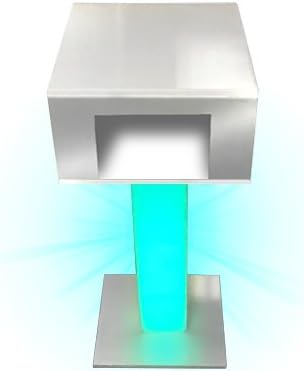 Printer Stand with Printer Cover, LED Lights and Remote - BLACK