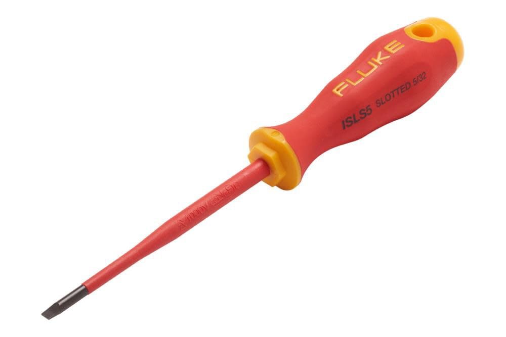 Insulated Slotted Screwdriver 5/32x4 in, 4 mm x 100 mm, 1,000 V