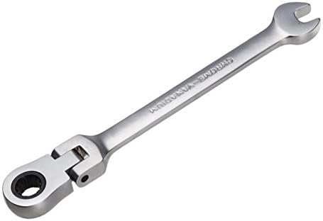 WSFS Hot Sale 1PC Flexible Head Ratchet Metric Spanner Open End And Ring Wrenches Tool 27Mm
