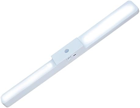 Closet Light, Rechargeable 20 LED Motion Sensor Cabinet Night Light Bar, 120° DIY Light with Magnetic Strip , Stick on Cabinet Wardrobe Stair Washroom Kitchen Living Room Bedroom