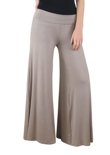 UPC 742128386061, Free to Live Women&#39;s Wide Leg Boho Palazzo Gaucho Pants (Medium, Mocha)