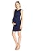 LaClef Women's Knee Length Midi Maternity Dress with Front Pleat
