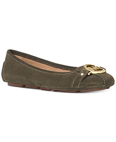 Michael michael kors women s olive fulton moc suede fla…