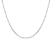 Sterling Silver .8mm Mirror Box Chain ( Veneziana Diamantata ) Necklace - Super Thin & Sturdy & Bonus Gift (16)
