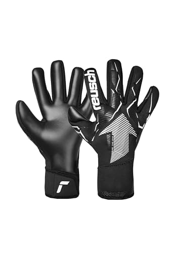 Reusch Goalkeeper Gloves Children Teenagers Durable Grip & Secure Fit Breathable for Training & Play Natural Grass, Artificial Grass & Hard Court Size 4-7 Fastgrip Infinity Junior