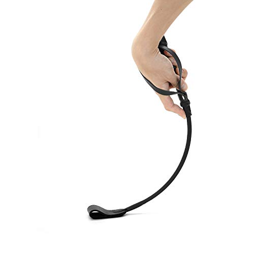SCARLET KITTEN Riding Crop Horse Whip Spanking with Wide Leather Loop Slapper Jump Bat (Black) - Thumbnail 6