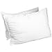 Superior White Down Alternative Pillow 2-Pack, Premium Hypoallergenic Microfiber Fill, Medium Density for Back, Stomach, and Side Sleepers - King Size, Solid White