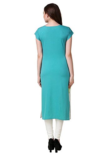 new ethnic 4 you women's crepe straight cut kurti (ngg004)