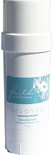 Beloved Tahitian Monoi Natural Aluminum Free Deodorant Stick| Absorbs Moisture and Neutralizes Odors | Essential oil Based Fragrance |Toxin Free Paraben Free | No Oily or Sticky Residue