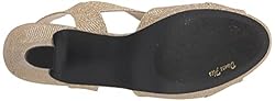 Easy Street Women's Christy Heeled Sandal, Gold
