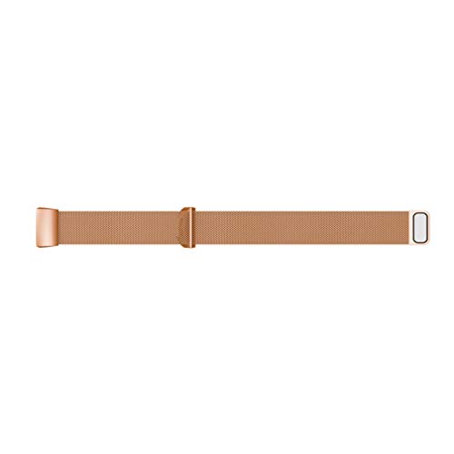 MoreToys Compatible Fitbit Charge 3 Band, Milanese Replacement Accessory Sport Wristband Watch Strap Bracelet Fitbit Charge 3 Fitness Tracker (Small, Rose Gold) - Thumbnail 3