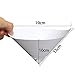 Jeteven Strainer Cone Silicone Funnel Filter Tip Cone Shaped Fine Nylon Mesh Funnel W/Hooks Disposable (100pcs)