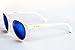 Bride Tribe Sunglasses by Narwhal Party - 1 Pair of White and 7 Pairs of Tortoise Shell Glasses with Blue Mirror Lenses are Perfect for Bridesmaids, Bridal Party Favors, and Bachelorette Parties