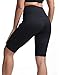 DILANNI Women High Waist Yoga Shorts Side Pocket Tummy Control Workout Running Athletic Short Pants