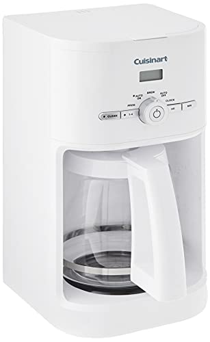 Cuisinart 12-Cup Classic Programmable Coffeemaker, White, 12-Cup, Programmable, DCC-1120NAS