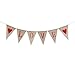 TINKSKY Love Letters and Hearts Valentine's Day Bunting Banners Rustic Jute Burlap Pennant Flags Vintage Wedding Garland