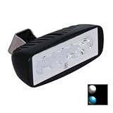 Lumitec Caprera 2 Dual Color LED Floodlight - White & Blue Dimming Light, Black Housing