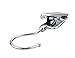 Pro Chef Kitchen Tools Stainless Steel Hanging Swivel Clip Hook - Set of 10 Swiveling Spring Clips with Hooks to Display Hang Boots, Caps, Hats, Laundry Hanger Metal Clothespin Clamps Replacement