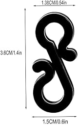 Simply Products S Mini Gutter Hooks Weatherproof Black Pack of 100 view 2