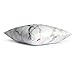 Ojia Luxury Home Decorative Soft Silky Satin Marble Texture Two Sides Personalized Throw Cushion Cover/Pillow Sham (18 X 18 Inch, White Marble)