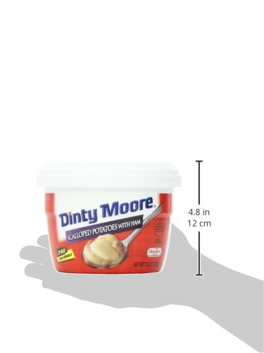 Dinty Moore Scalloped Potatoes with Ham, 7.5-Ounce Microwavable Bowls (Pack of 12)