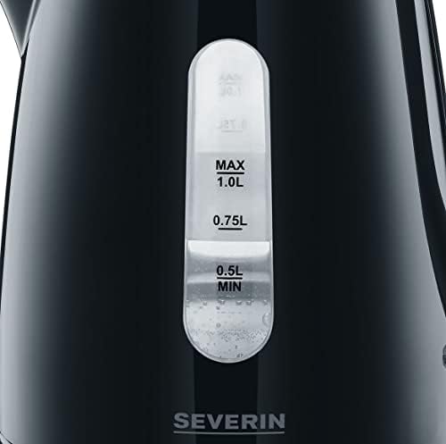 WK 3410 Hervidor de Agua, 2.200 W, 1.0 L aprox., Base 360° con Sistema Inalámbrico, Negro