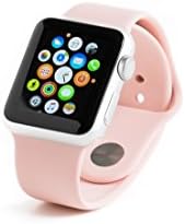 Gorillatronics 38mm Replacement Band for Apple Watch - High Performance Sport Silicon (Light Pink Small/Medium)