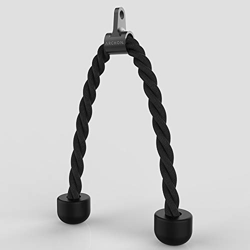 ARCHON Wall Mount Commercial Ball Bearing Cable Station | 17 Position Adjustable Dual Pulleys | Home Gym Equipment | Cable Crossover Machine | Weight Machine | Cable Pulldown | Functional Trainer