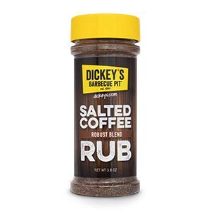 Dickey'sBarbecue Pit Restaurant- Salted Coffee Rub Seasoning, Ideal for Grilling, Roasting and Smoking Beef, Steaks and Other Meats, Unique Savory Robust Blend
