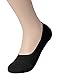 OSABASA Womens 3 Pair Casual No-Show Socks of Hidden Flat Boat Line,KWMS09-3 Pairs-BLACK,Shoe Size 8-11 (Sock Size 9.5