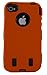 Body Armor for iPhone 4 / 4th Generation - Orange & Black