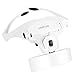 Head Magnifier, UNIFUN Headband Magnifying Glass with Bright LED Light and 5 Replaceable Lenses: 1.0X, 1.5X, 2.0X, 2.5X, 3.5X