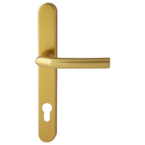 Hoppe Gold 'Birmingham' Pair Handle 92PZ or 92mm Sprung Lever UPVC Door Set, PVC PVCu Centre to centre fixings 122mm